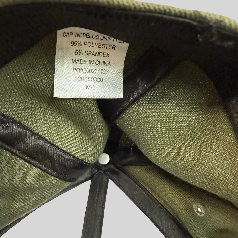 Vintage Webelos Plaid & Olive‎ Green Scouts Hat – Youth Size M/L elastic
